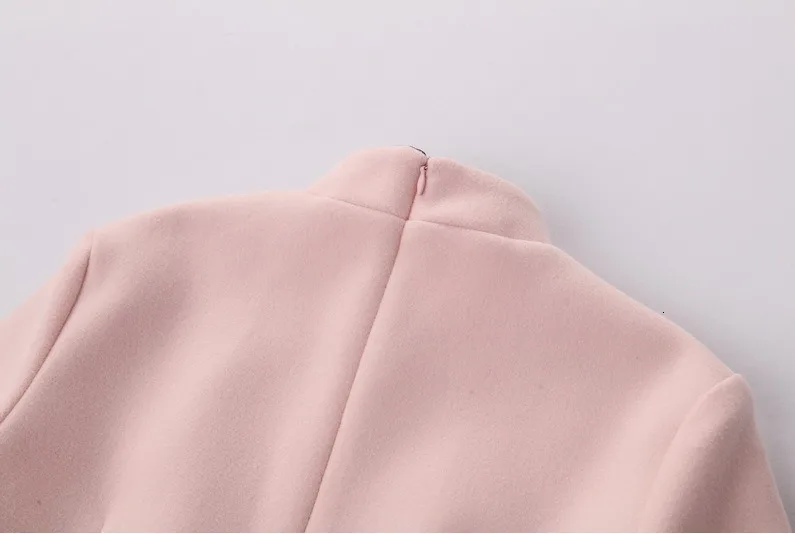 Sheng Coco Woolen Chinese Blouse Coat LadiesTraditional Chinese Shirts Embroidery Blouses Woolen Suit Classic Blue Suit