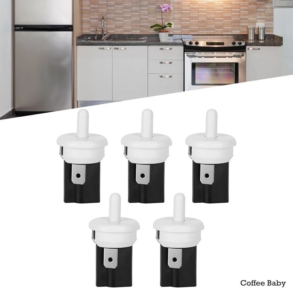 

5Pcs PBS‑35 Refrigerator Door Light Switch Momentary Open Normal Closed for Slot Refrigerator Doors/cabinet Lighting Control