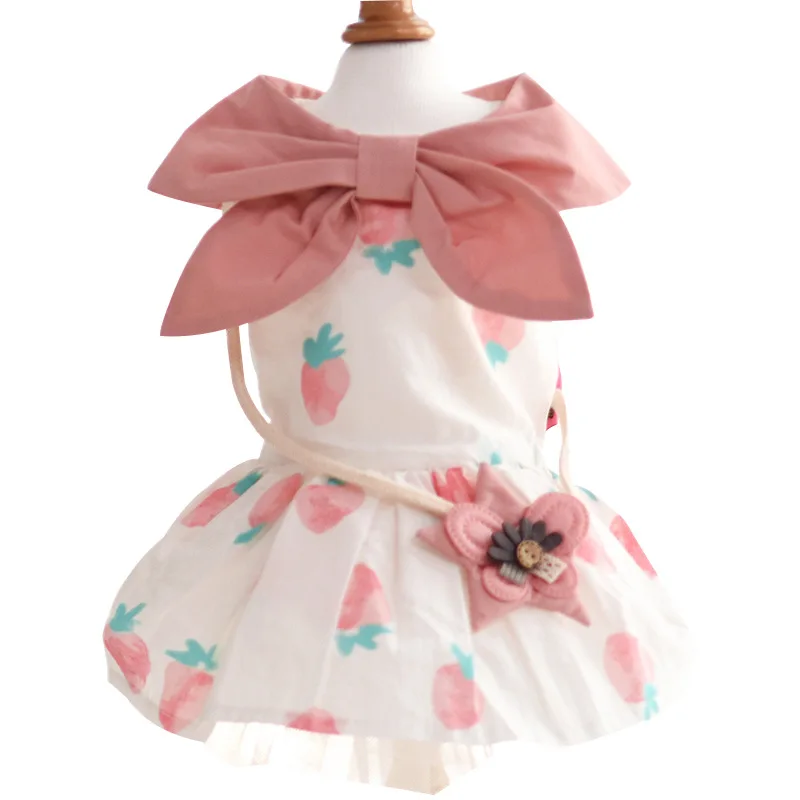 Одежда для собак маленьких хлопковое платье чихуахуа йоркширов одежда домашних