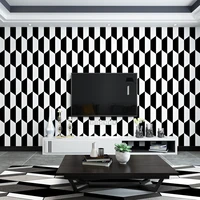black and white wallpaper modern minimalist nordic style geometric living room bedroom restaurant tv background wall wallpaper