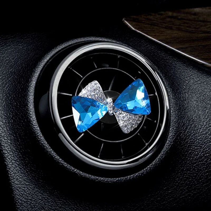 Automotive Air Outlet Fragrance Clip Freshener Holder Crystal Bow Interior Trims K0AF | Автомобили и мотоциклы
