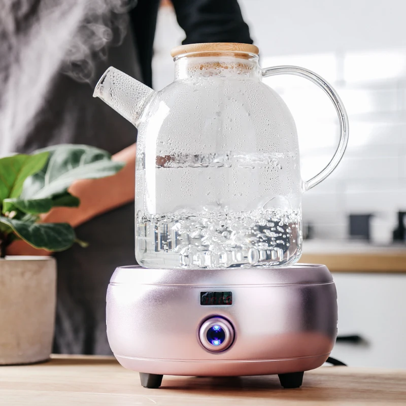 

1L/1.5L Big Transparent Borosilicate Glass Teapot Heat-Resistant Large Clear Tea Pot Flower Tea Set Puer Kettle Office Home Tool