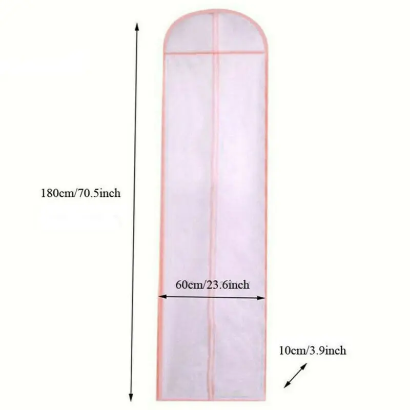 180 см свадебное платье одежда на молнии несущая пыленепроницаемый защитный чехол