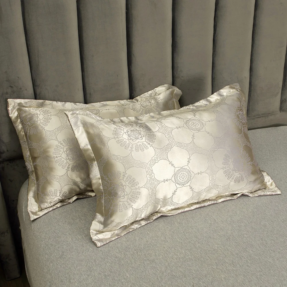 

Queen Bedding Set Luxury King Size Jacquard Satin Polyester Duvet Cover Sets for Double Beds ropa de cama conjunto Twin Bedding