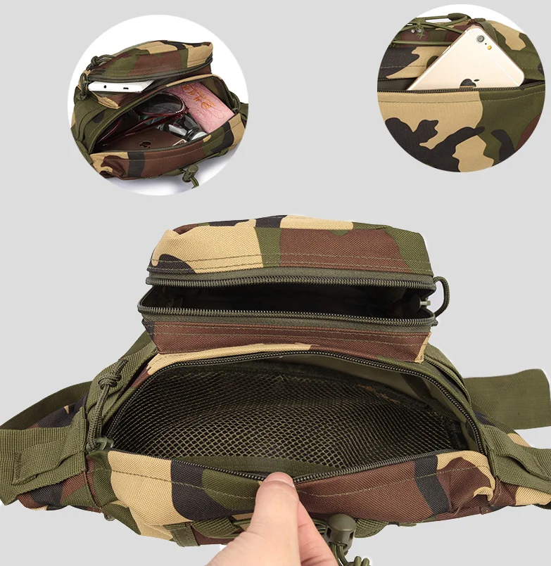 

Men's Running Bag Tactical Waist Bag Outdoor Jogging Cycling Casual Chest Bag Multifunction Storage Hombre Mochilas
