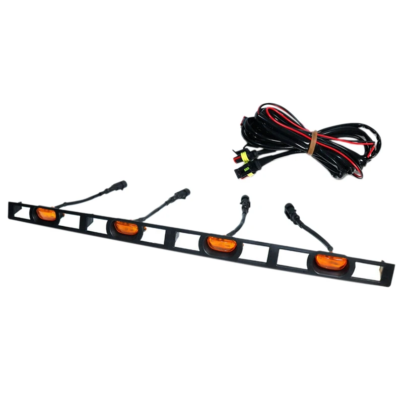 

Car Front Hood Grille Amber LED Lights Assy with Wire Harness for Toyota Tacoma 2012-2015