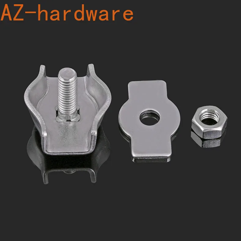 Зажимной патрон для троса из нержавеющей стали 304 крепежный с одним зажимом