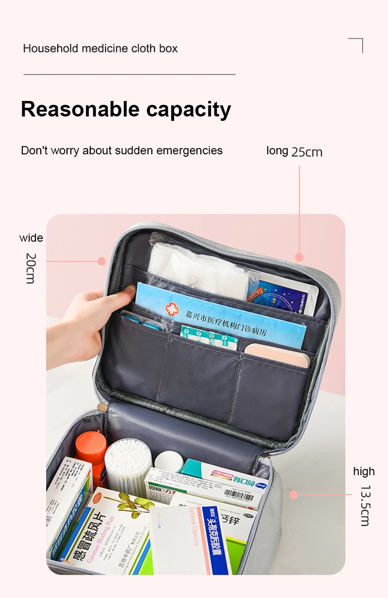 

Large Capacity Portable Medicine Box Multi-Layer First Aid Kit Emergency Medicine Cabinet Storage Family Emergency Kit Box