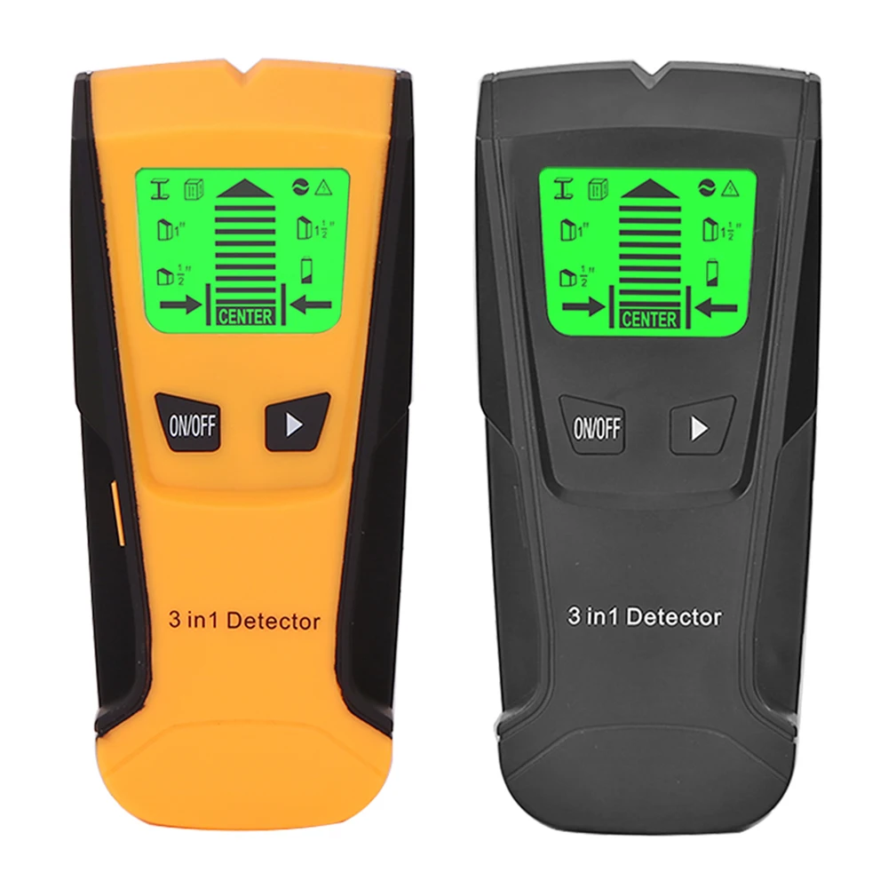 

3 в 1 настенный детектор-электронный датчик-шпилька, настенный сканер, Центральная фиксация-для дерева, металла, шпильки, обнаружение провод...