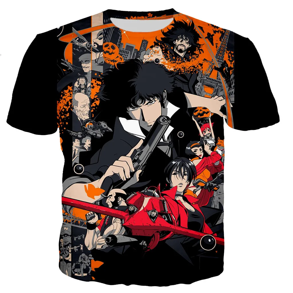 Cowboy bebop мужские/женские новые модные красивые 3D с принтом футболки для девочек