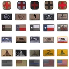 Нашивки с вышивкой, военная нашивка с изображением черепа, флага Техаса, в полоску