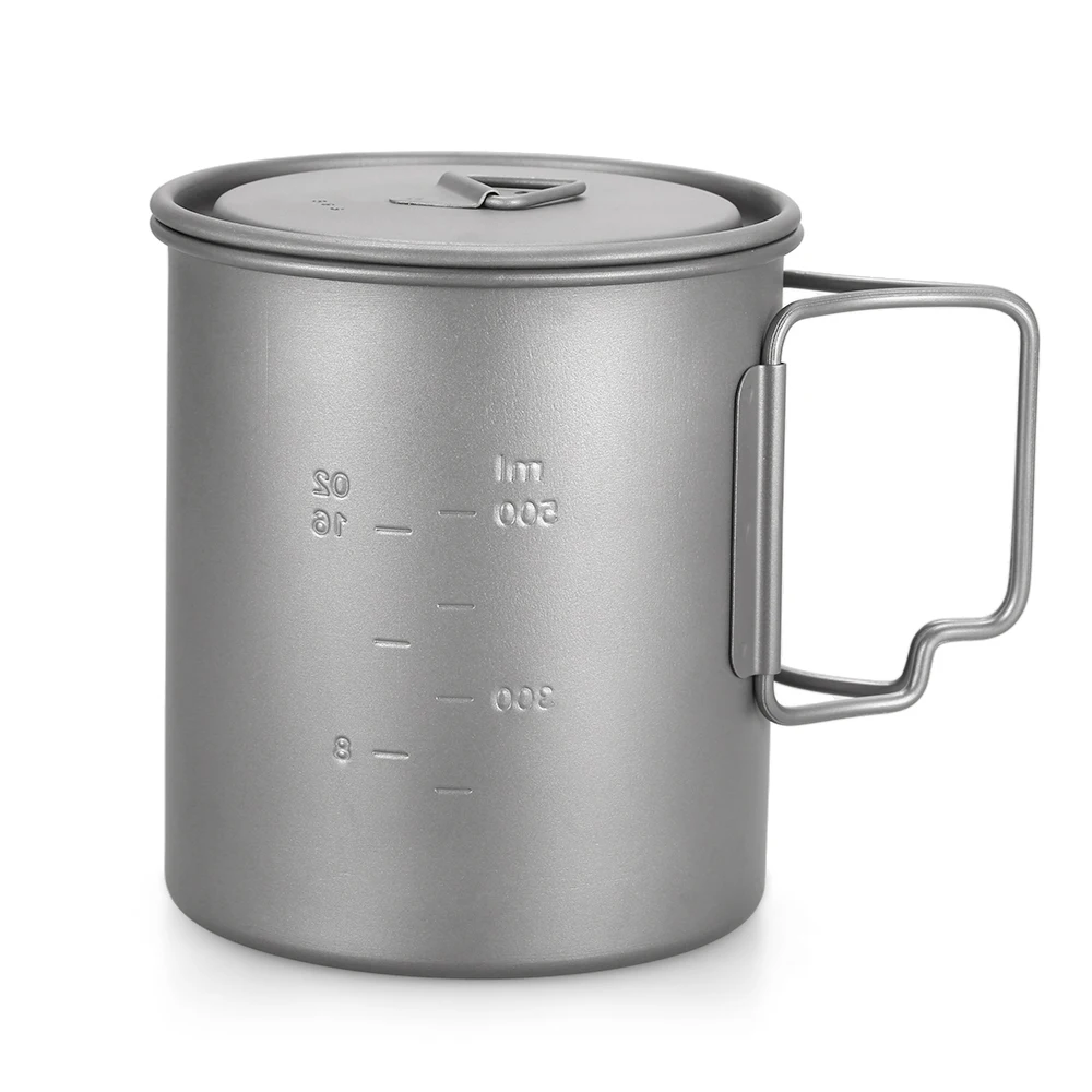 Hot New Ultralight 750ml Titanium Mug Cup Coffee Tea Camping Pot Outdoor Tableware Picnic Water Equipment | Спорт и развлечения