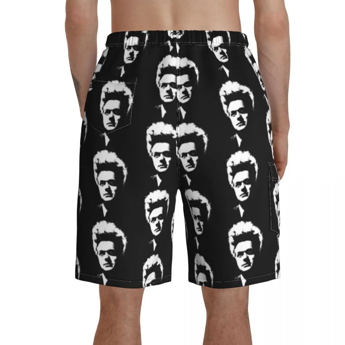 

Eraserhead Board Shorts Polyester Swimming Trunks Bathing Pattern Men Swim Trunks