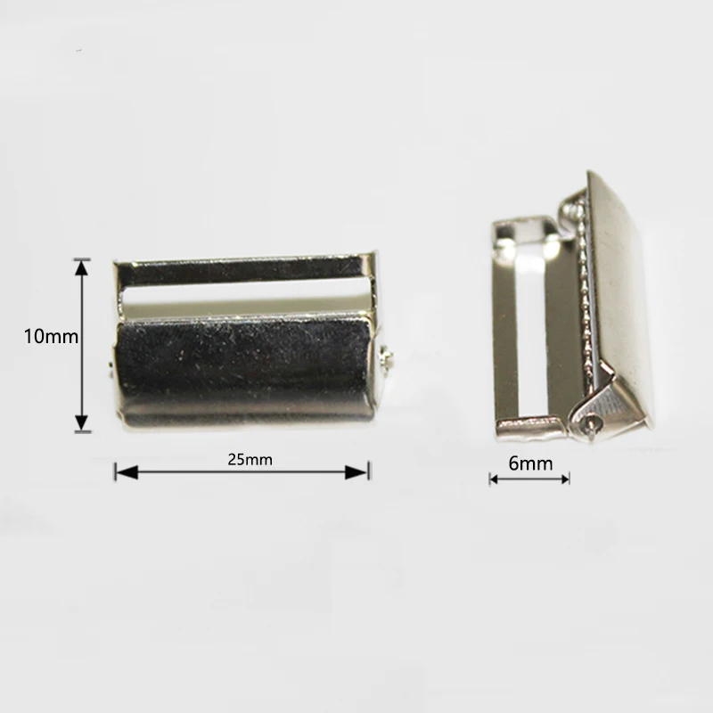 100 шт./лот бронзовые/серебряные металлические пряжки подтяжки регулируемые