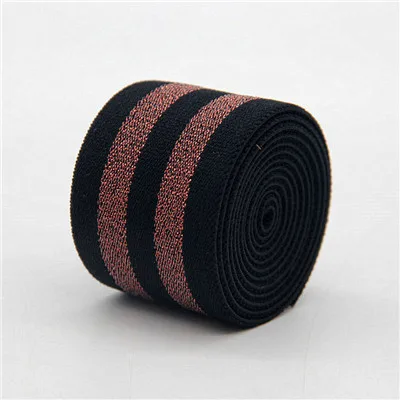 black coffee 4cm 5 см 4 см резинки золотые серебряные полосы резинка 40 мм 50 мм пояс для одежды брюки Швейные аксессуары DIY 1 м - Цвет: black coffee 4cm