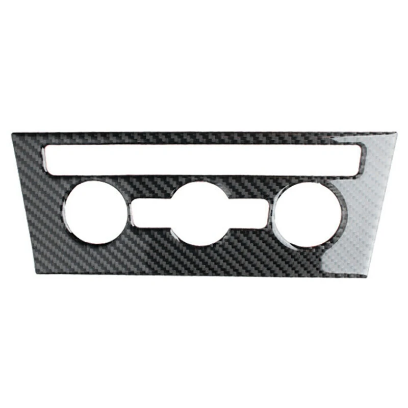 

for Golf 7/7.5/for R-Line 1PC Real Carbon Fiber Car Air Conditioner Switch Knob Panel Cover Trim Moldings Car Styling