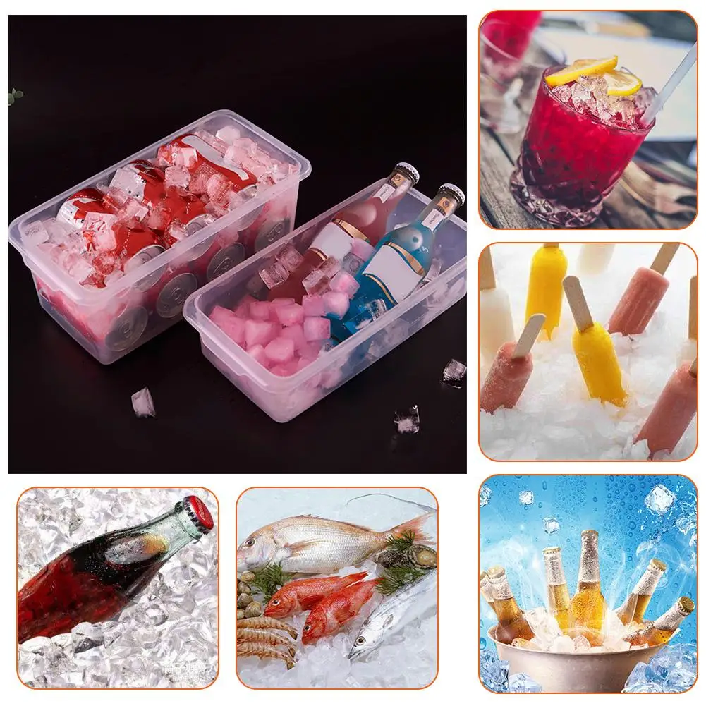 Лоток для кубиков льда контейнер хранения с герметичной Блокирующей крышкой