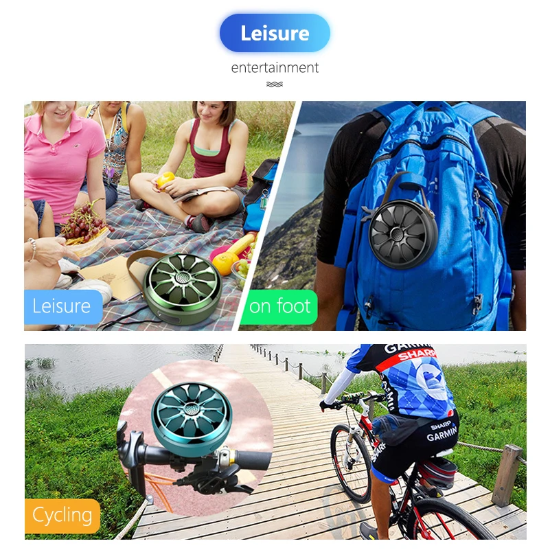 

Portable Speaker Bluetooth-compatible Outdoor Wireless Music Speaker Subwoofer Stereo Sound Bicycle Speaker With Flashlight