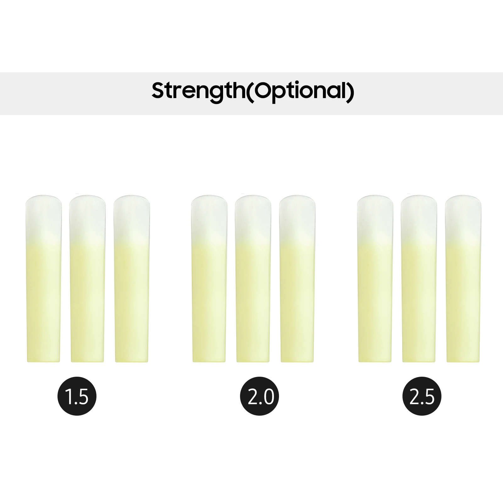 RIGA 3pcs Tenor Saxophone Reeds Sax Resin Reed Accessories Strength 1.5 |