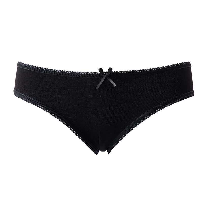 Женские трусики с бантом Новинка 2019 удобные короткие женские кружевные