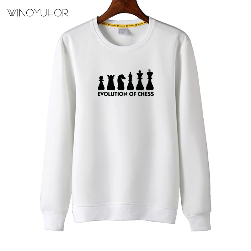 Модная детская толстовка с принтом Эволюция шахмат детские весенние топы