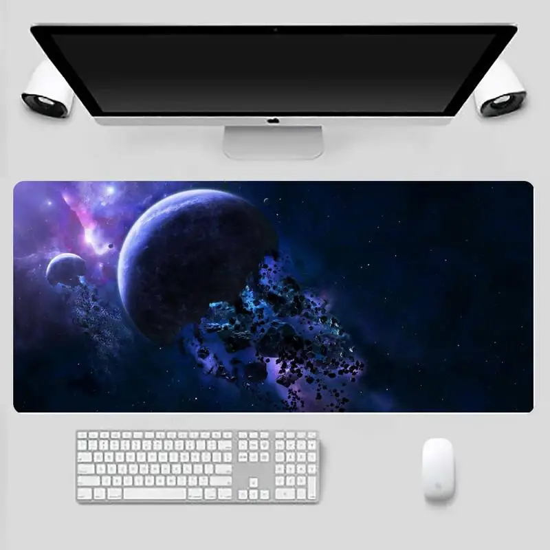 

Starry universe Keyboards Mat Rubber Gaming mousepad Desk Mat X XL XXL Non-slip Cushion Thickness 2mm