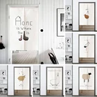 Японские шторы в дверной проем из хлопчатобумажной ткани, для дома, кухни, спальни, декор для входа, мультяшный узор, индивидуальные подвесные шторы