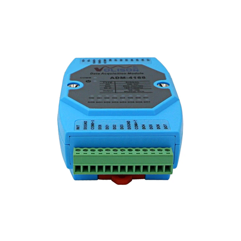 ADM-4188 8Channel Isolated Digital Industrial Switch 8DI/DO Data Acquisition Module RS485 MODBUS RTU | Безопасность и защита