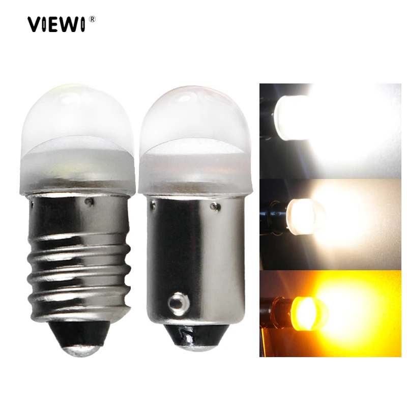 

BA9S E10 LED 6v 24v 12v small lamp Instrument light Dc 6 12 24 volt SMD 0.5W car auto Indicator Warning signal bulbs car-styling