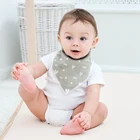 Детские нагрудники для мальчиков и планшетов с рисунком животных треугольные хлопковые детские шарфы для еды воротник Детские аксессуары