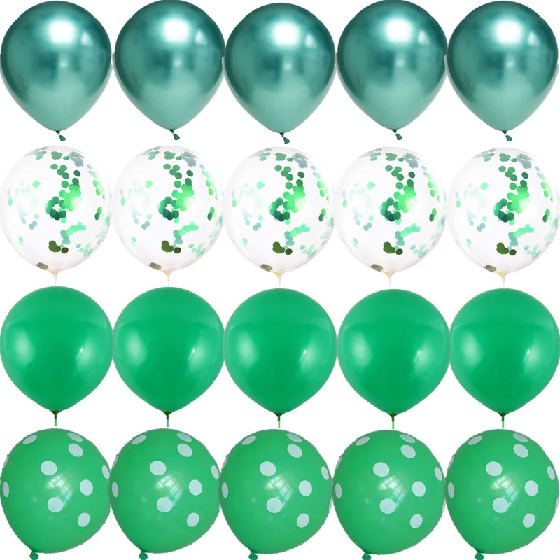 12 дюймовые латексные воздушные шары с металлическими пайетками вечерние