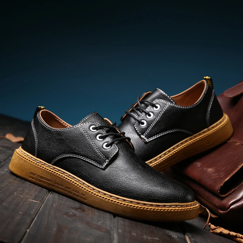 

Zapatos Casuales Para Hombre De Cuero Leather Casual Shoes Men Sneakers Zapatos Informales De Hombre For Brown Black Causal Male