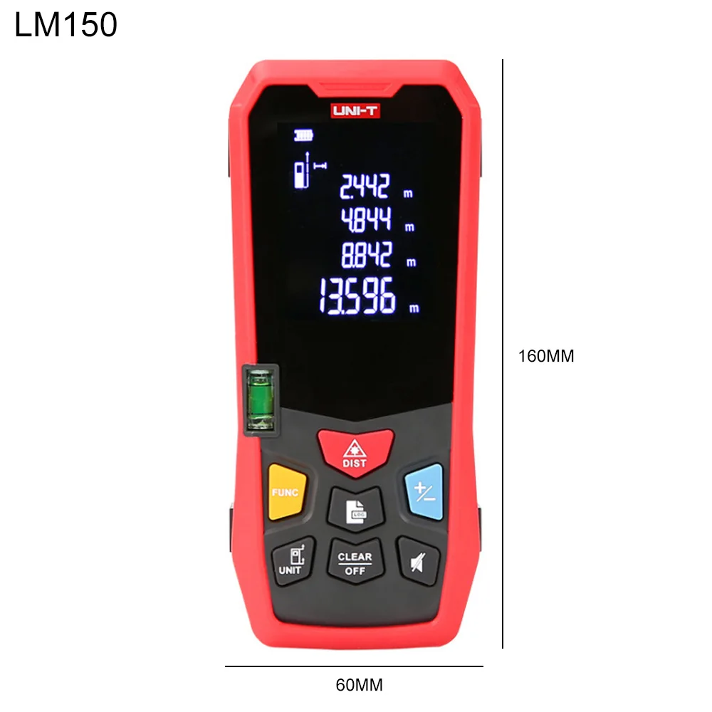 

Handheld Rangefinder Distance Meter LM150 LM120 Medidor Tape Build Measure Device Electronic Ruler with LCD Digital Display