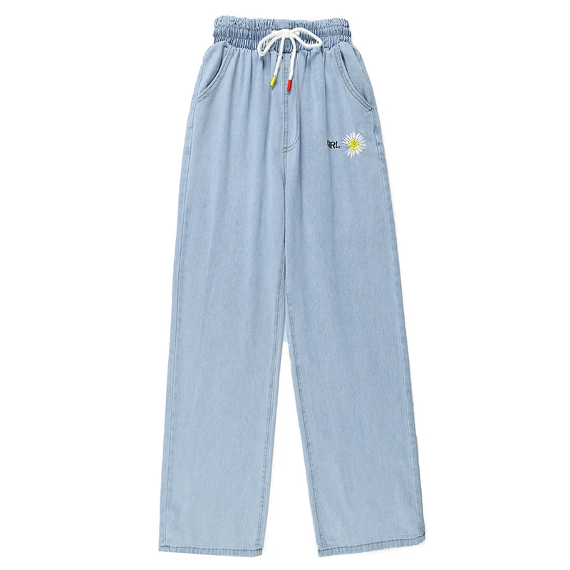 

Hot Sale Loose Plus Size Wide Leg Jeans Women Boyfriend High Waist Pants Spring Fall Winter Cotton Denim Streetwear Women Jeans