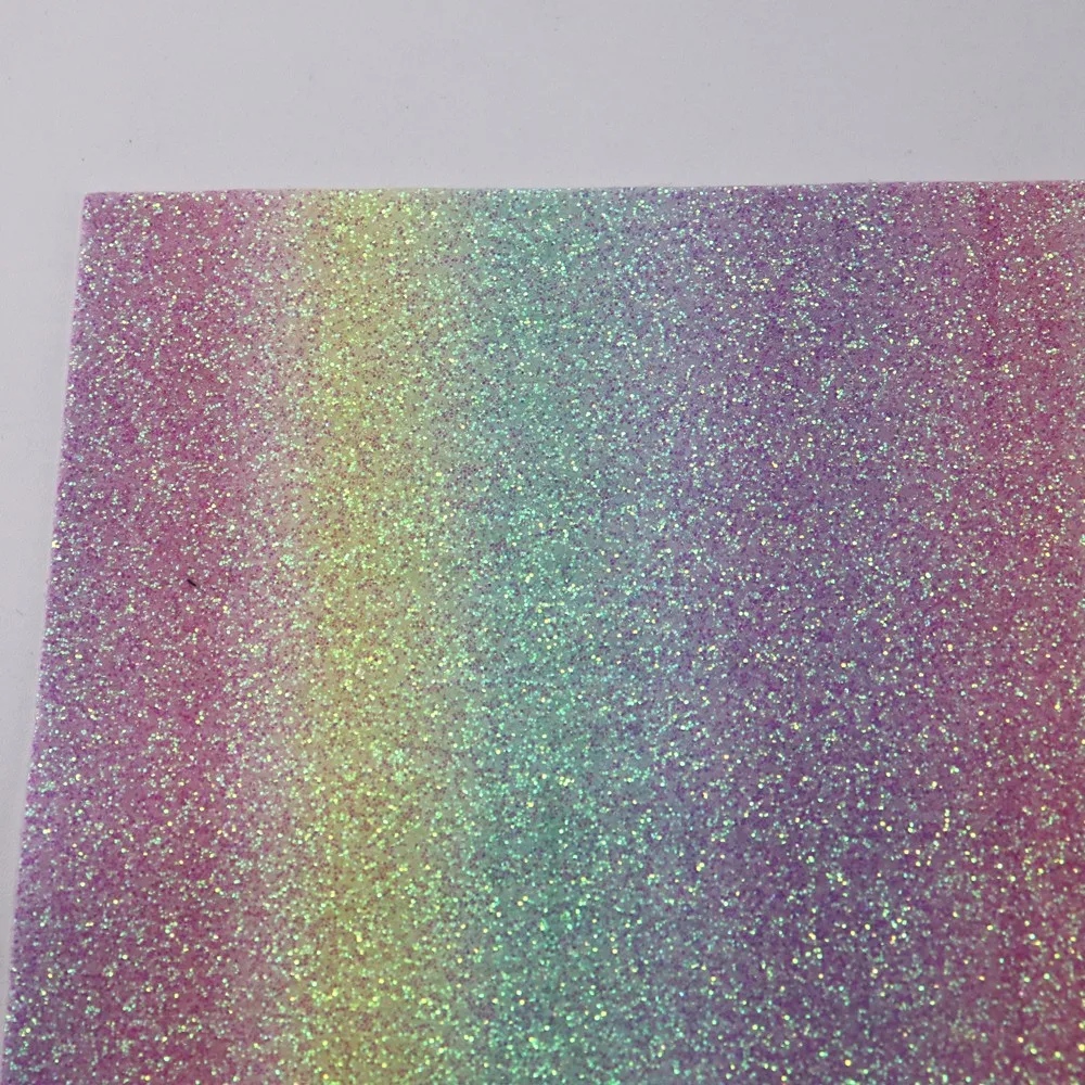 Листы A4 радуга мягкая эластичная блестящая ткань кожа для бантов рукоделие