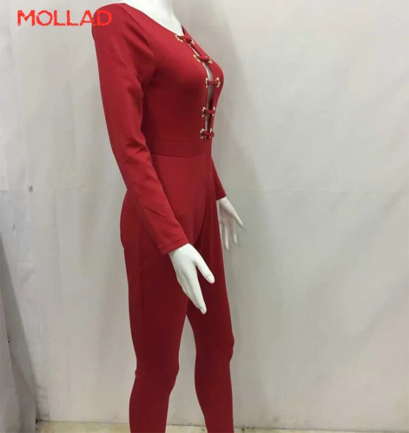 

MOLLAD Women's sexy long sleeve high waist jumpsuit