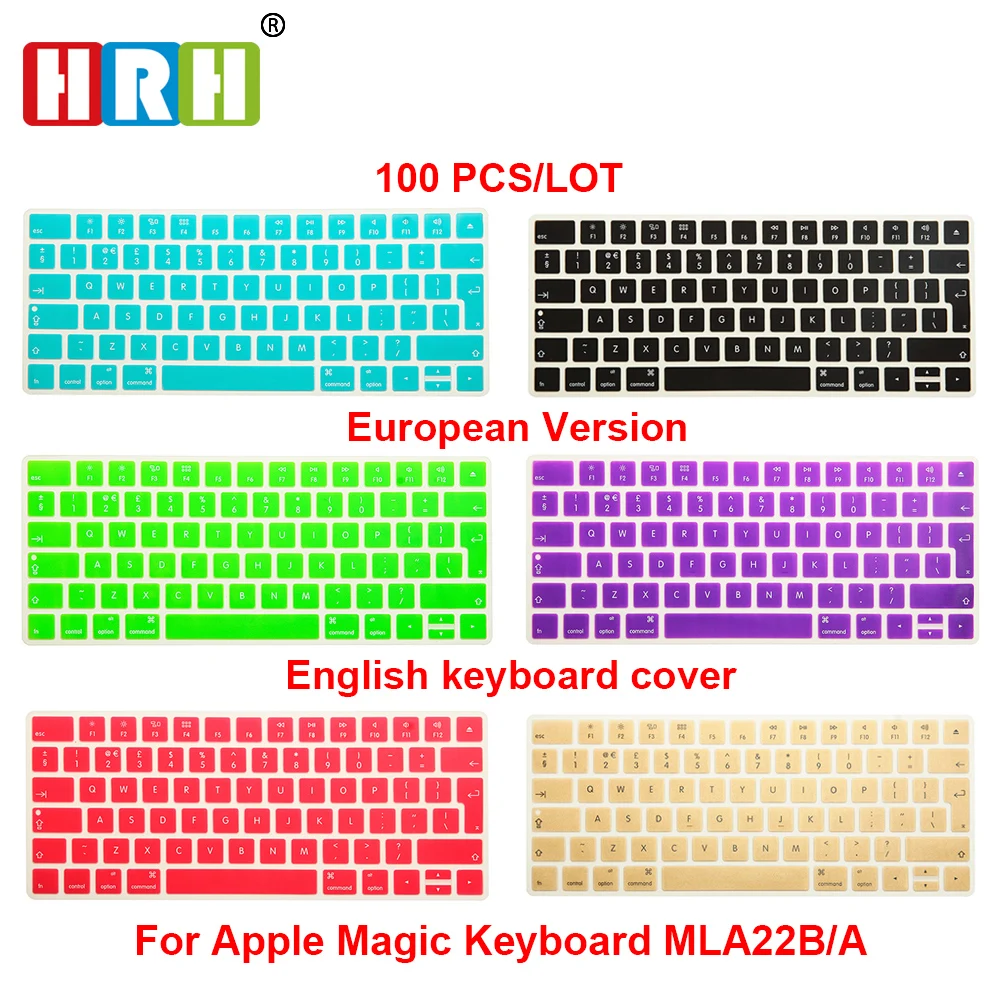 100 шт. Силиконовая накладка на клавиатуру Apple Magic Keyboard MLA22B/A|uk keyboard cover|keyboard layoutkeyboard
