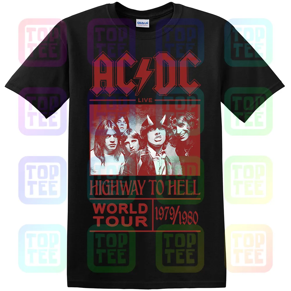 AC/DC Футболка Highway To Hell World Tour 1979/1980 все размеры официальный логотип