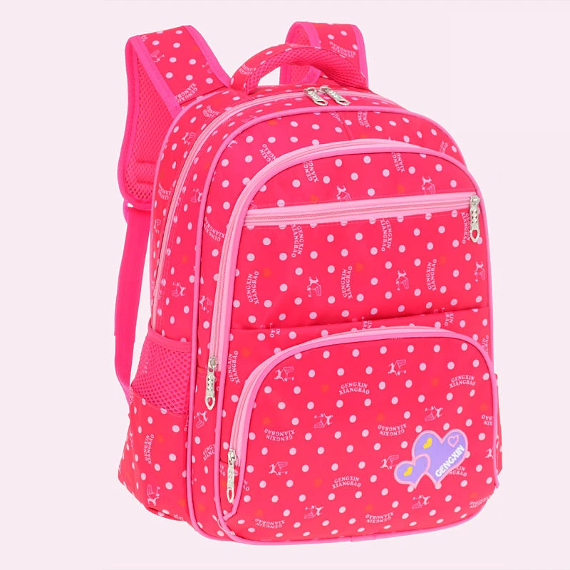 Детские школьные сумки для девочек Детский рюкзак школьный принцессы с бантом в