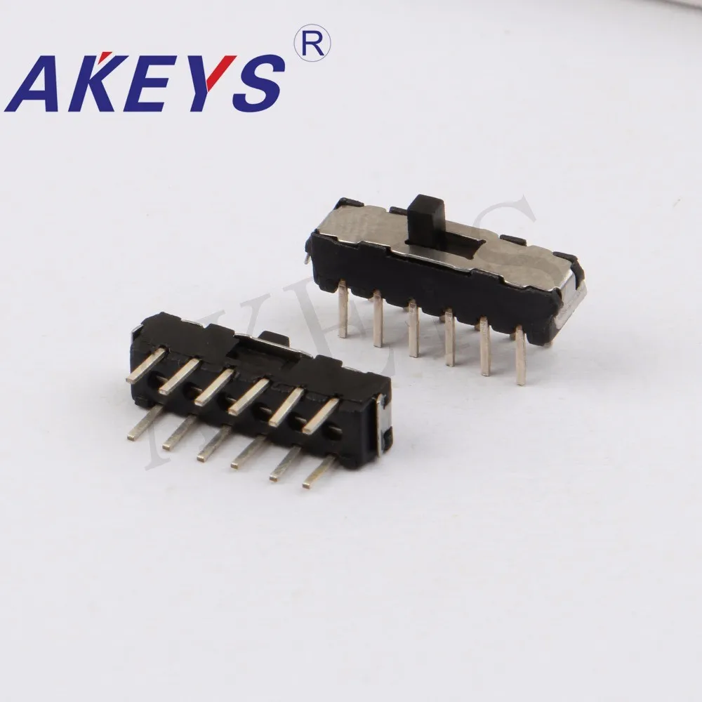 10 шт. мини скользящий переключатель 4P2T DIP 12 pin 2 позиционные переключатели