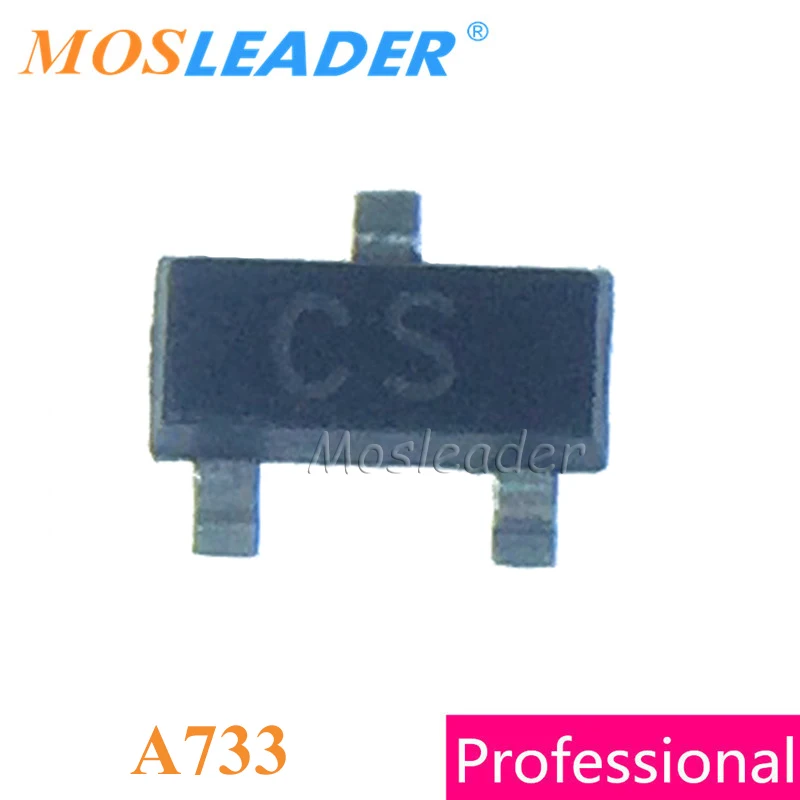 

Mosleader SMD 2SA733 CS SOT23 3000PCS A733 PNP 150mA 0.15A 0.19A 190mA 50V High quality Made in China