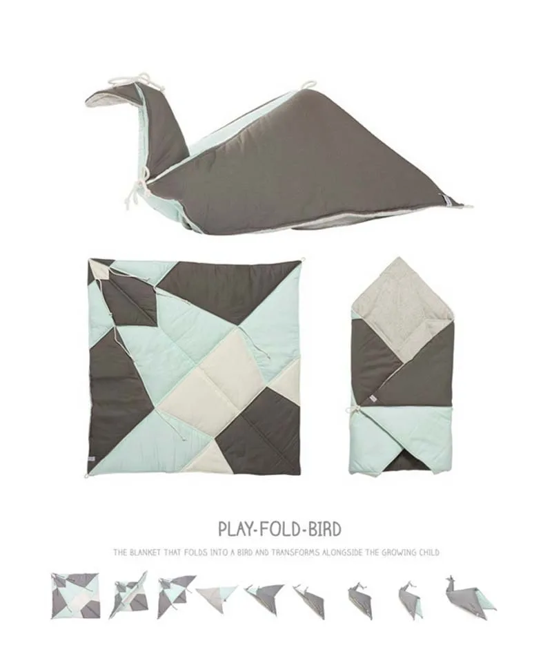 

INS New Paper Crane Blanket Infant Carpet Home Blanket Baby Play Mat Kids Bedding Doll Children Room Decor Photo Props