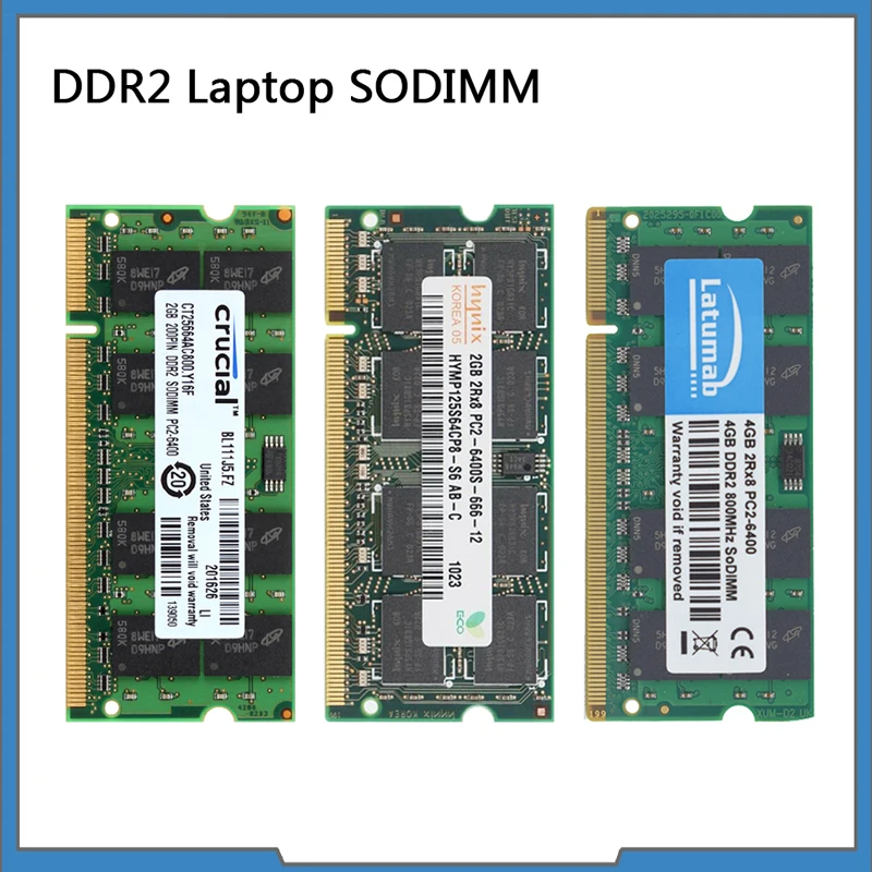 Оперативная память DDR2 модуль памяти для ноутбука 2 ГБ 4 800 МГц 667 200 Pin SODIMM 1 8 в |