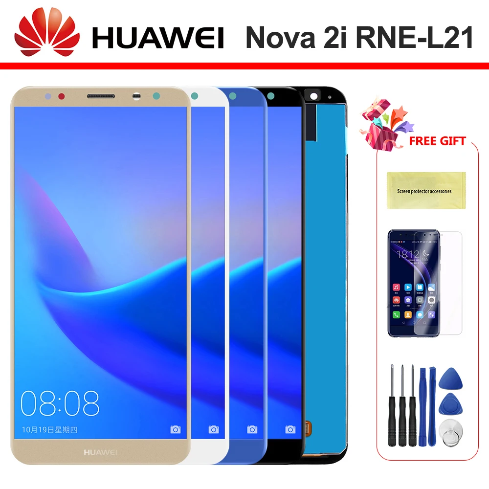 5,9 '' Nova 2i дисплей для huawei mate 10 Lite ЖК сенсорный экран с рамкой дисплей ЖК для huawei Nova 2i RNE-L21 ЖК