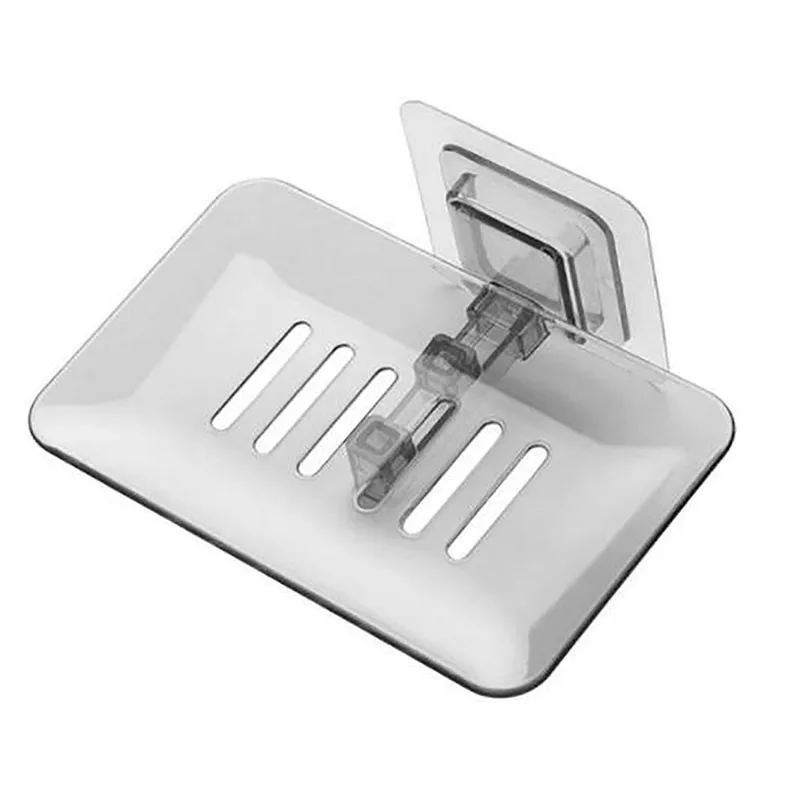 

2021 New Bathroom Shower Soap Box Dish Storage Plate Tray Holder Case Soap Holder Housekeeping Container Organizer