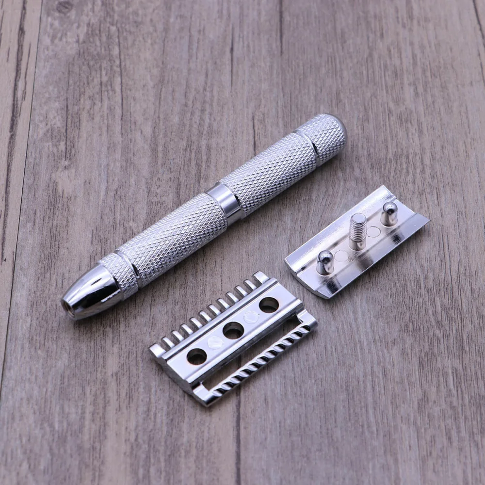 

Double Edge Safety Razor Stainless Steel Shaving Razor for Men (Pattern 1)