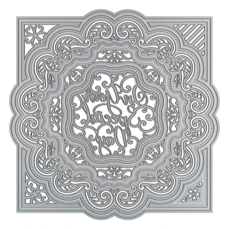 

2020 New Square and Round Pattern Metal Cutting Dies For Mould Cut Paper Craft Making Background Card Scrapbooking DIY no Stamps