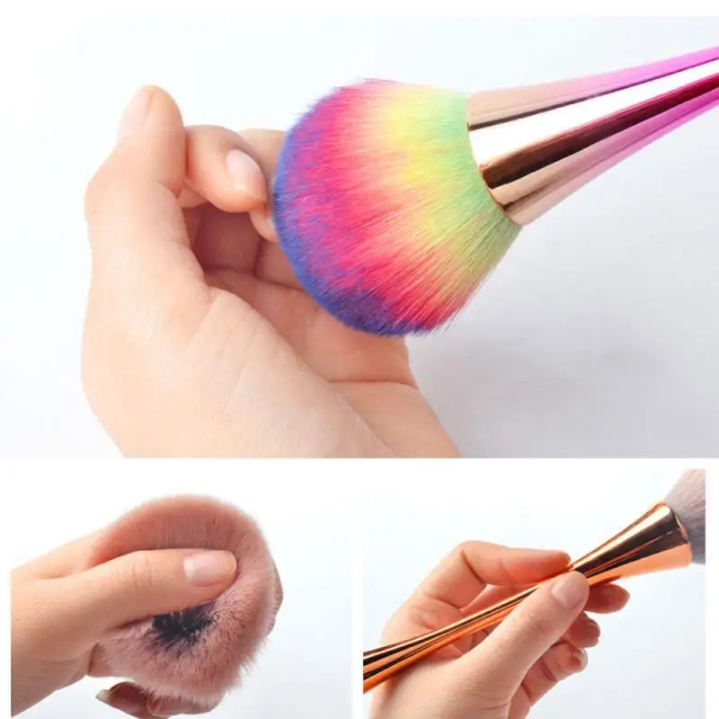 1 шт для Уборки Пыли Мягкий лак ногтей удаления Кисть Nail Art удаление маникюра пыли