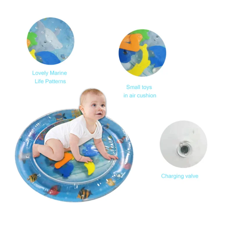 Лидер продаж 2020 детский водный игровой коврик надувной для младенцев на животик