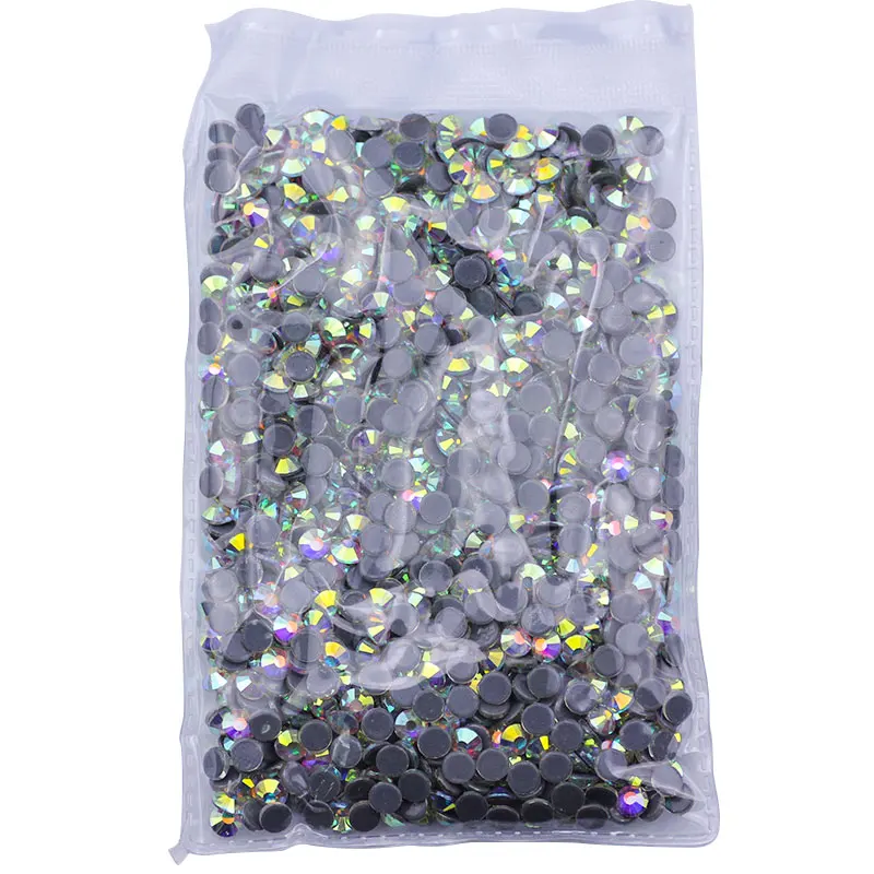 Стразы с кристаллами горячей фиксации AB низом клея DMC все размеры шитье и ткань